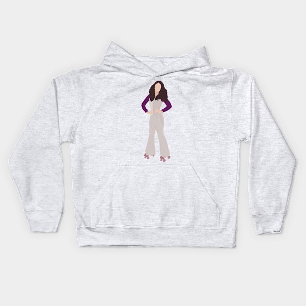 the good place disco janet illustration Kids Hoodie by WorkingOnIt